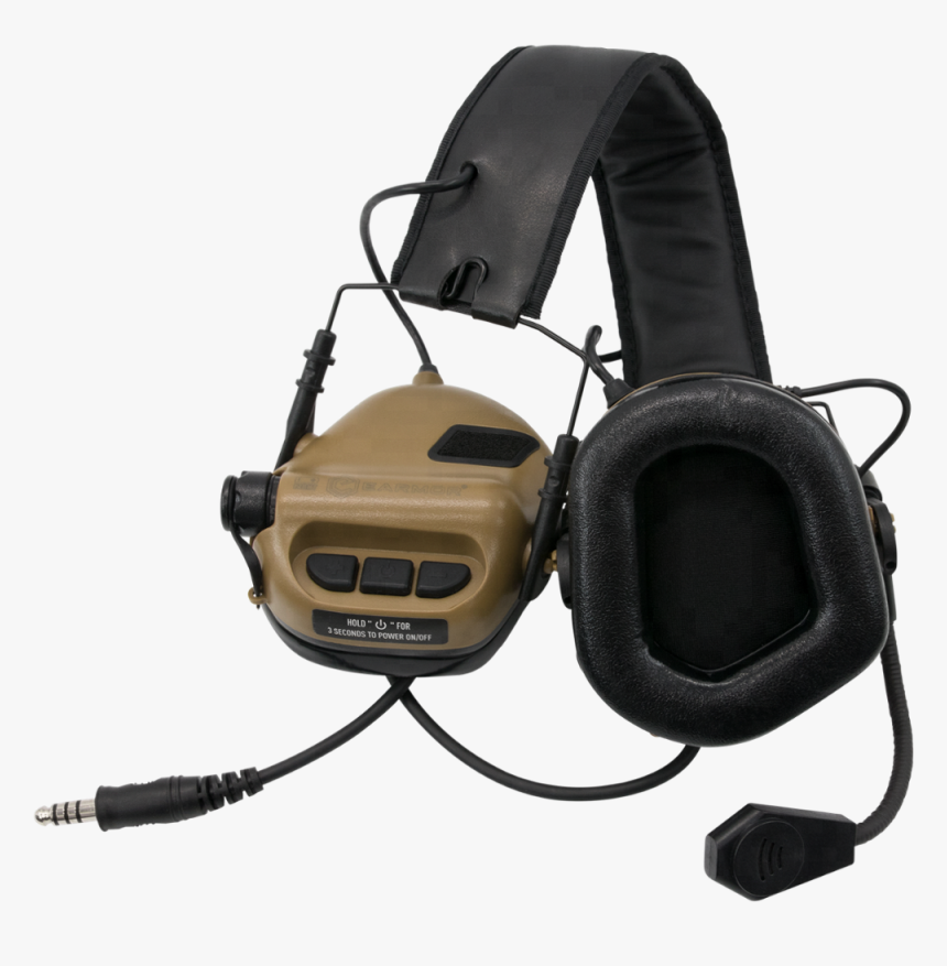 Tactical Earmor M32 Electronic Headphones W/aux Input - Cascos Electronicos Militares, HD Png Download, Free Download