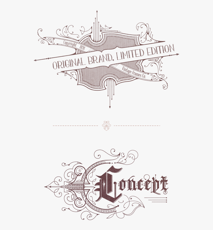 Vintage Ornaments I Made A Year Ago - Sketch, HD Png Download, Free Download