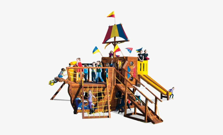 Rainbow Swing Set Pirate Ship, HD Png Download, Free Download