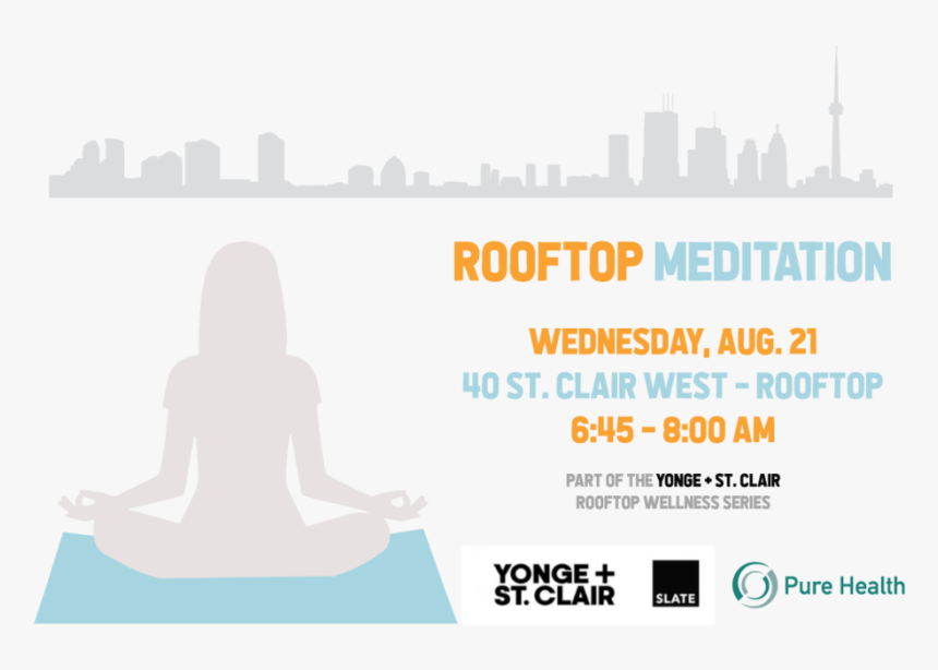 Rooftop Meditation Web - Silhouette, HD Png Download, Free Download