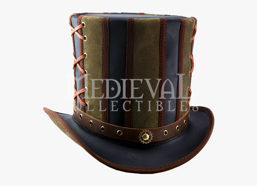 Absinthe Steampunk Top Hat - Leather, HD Png Download, Free Download