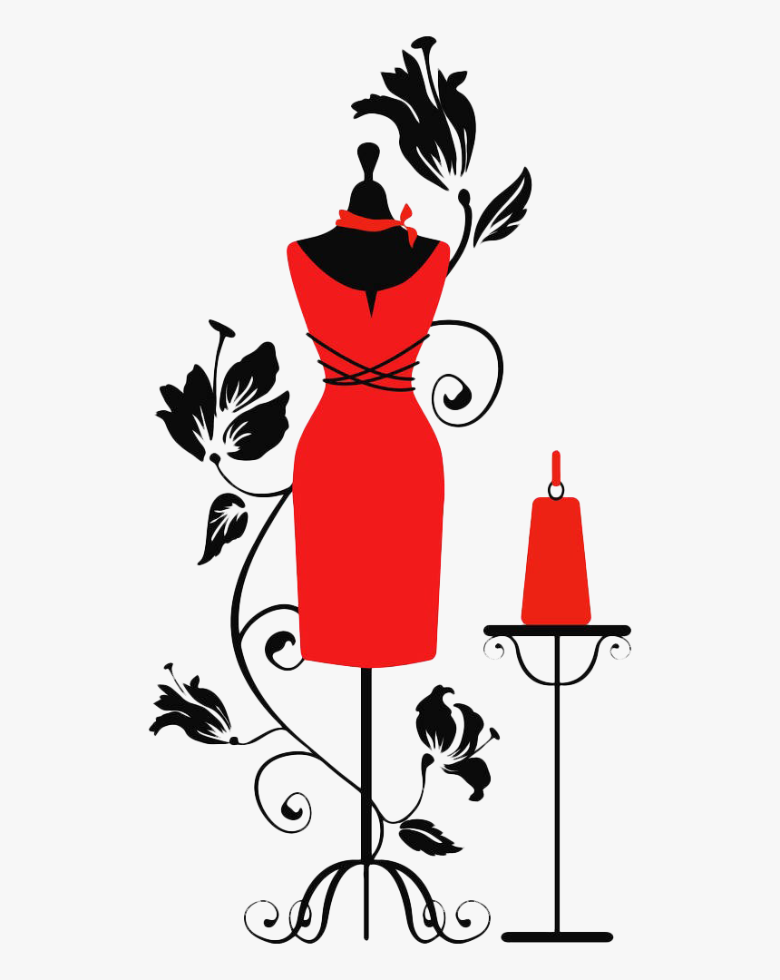Mannequin Royalty-free Dress Form Clip Art - Cartoon Sewing Mannequin Dress, HD Png Download, Free Download