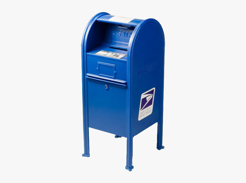 Blue Usps Collection Box, HD Png Download, Free Download