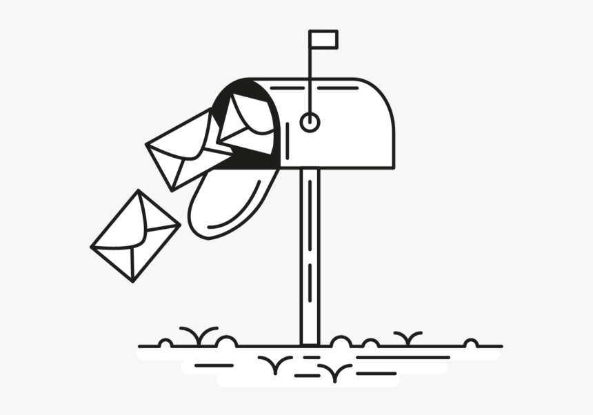 Mailbox Drawing Vector And Stock Photo - Drawing, HD Png Download, Free Download