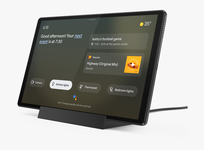 Lenovo Smart Tab M10 - Ambient Mode Google Assistant, HD Png Download, Free Download