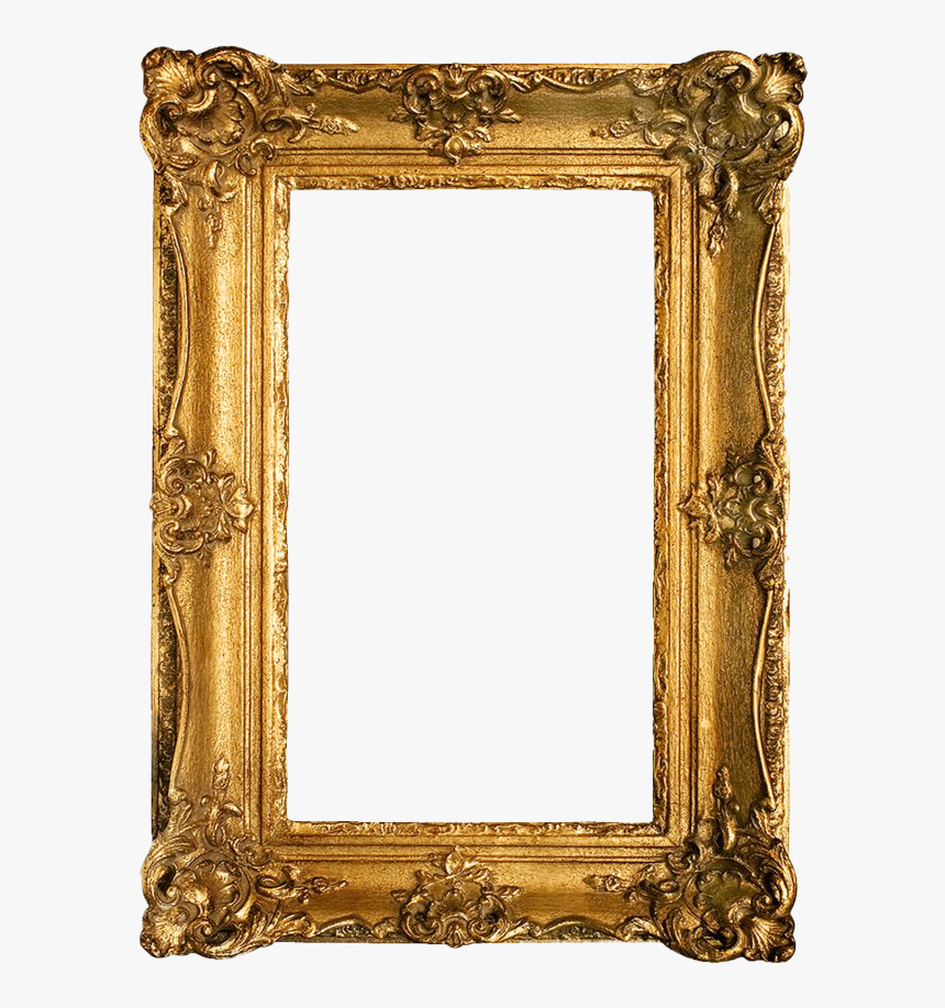 Golden Vintage Frame Png Clipart - Gold Frame Clip Art, Transparent Png, Free Download