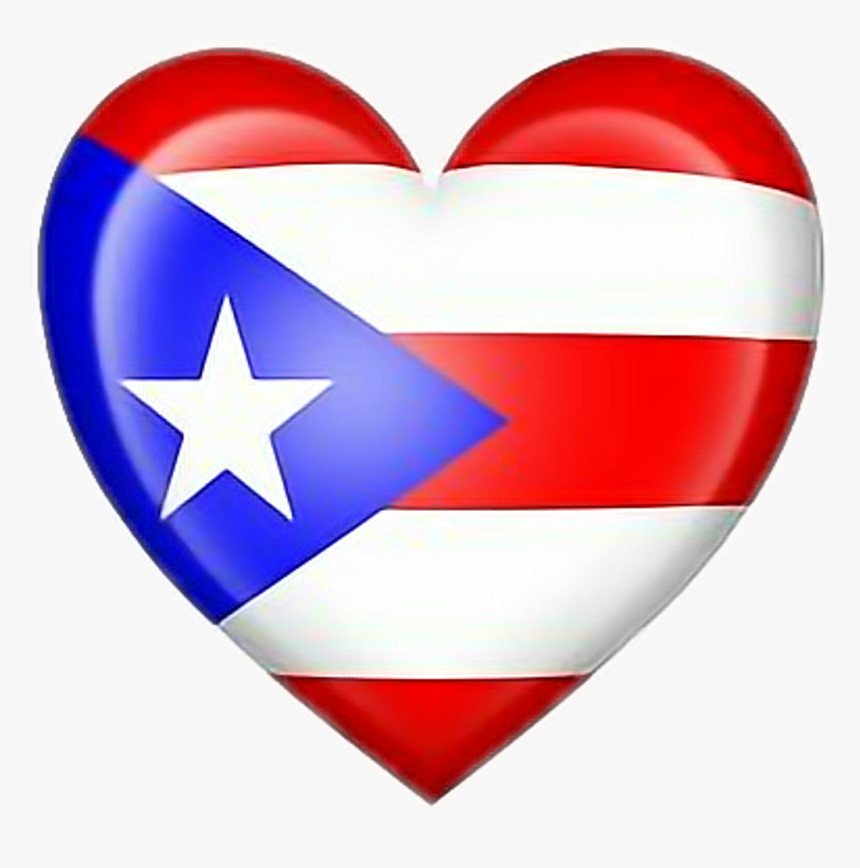 #puerto Rico Corazòn Bandera Flag - Cuba Flag As Circle, HD Png Download, Free Download