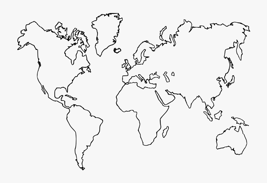 World Map Contour Png, Transparent Png, Free Download