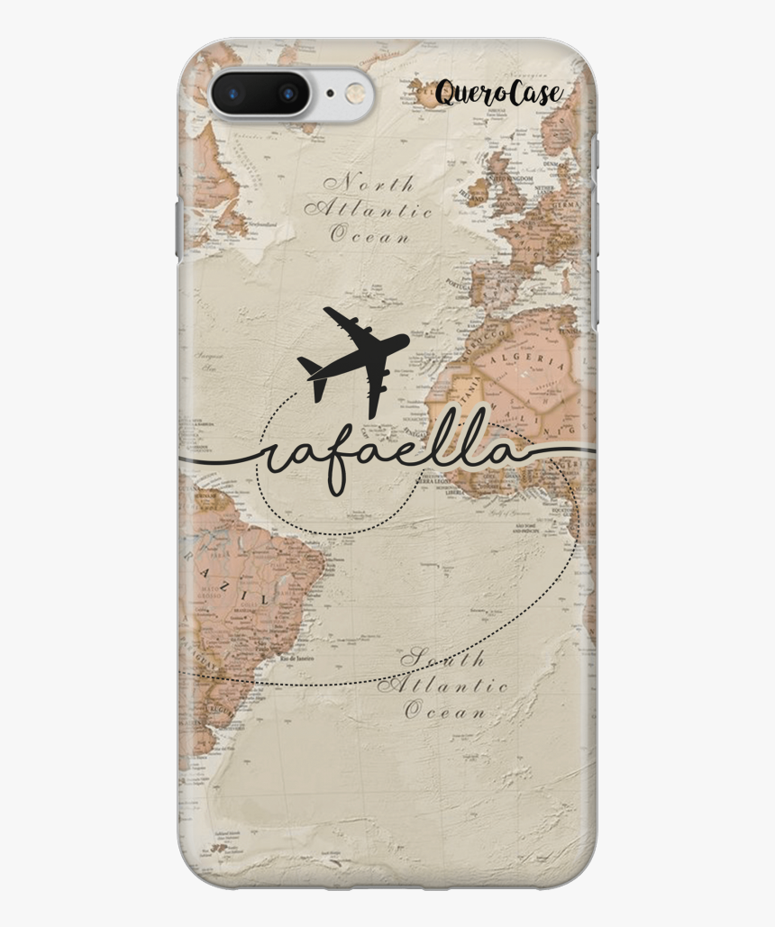 Mapa Mundi Vintage Com Seu Nome - Smartphone, HD Png Download, Free Download