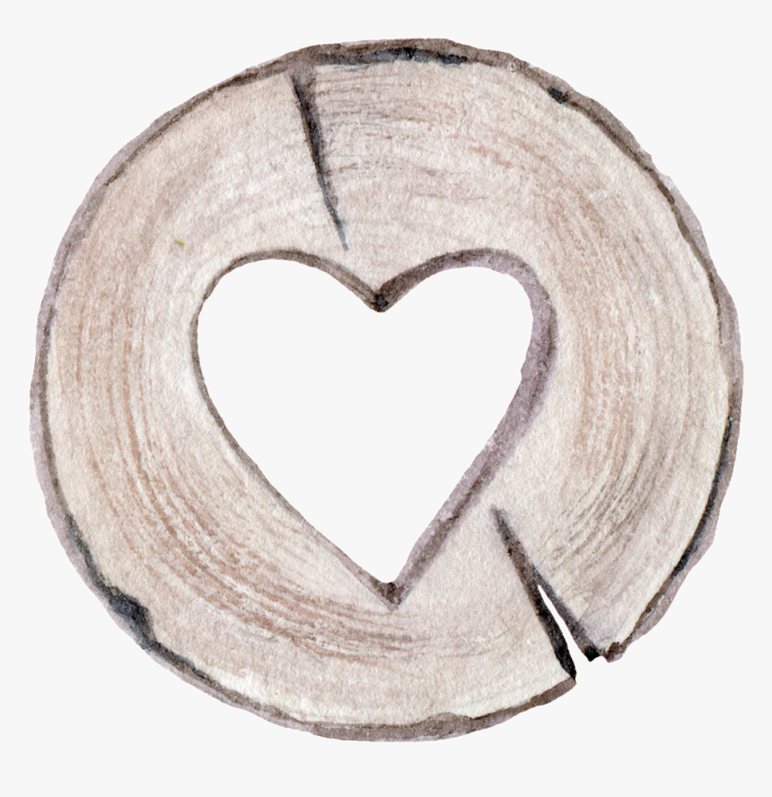 Pintado A Mano De Anillo De Árbol Corazón Png - Portable Network Graphics, Transparent Png, Free Download