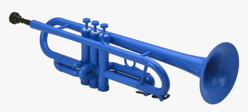 Transparent Trumpet Plastic - Trumpet And Trombone Blue, HD Png Download, Free Download