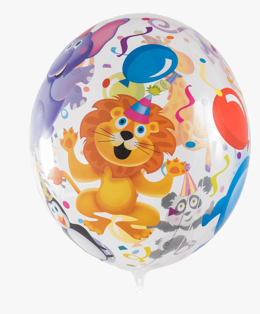 Party Animals Bubble Balloon - Balloon, HD Png Download, Free Download