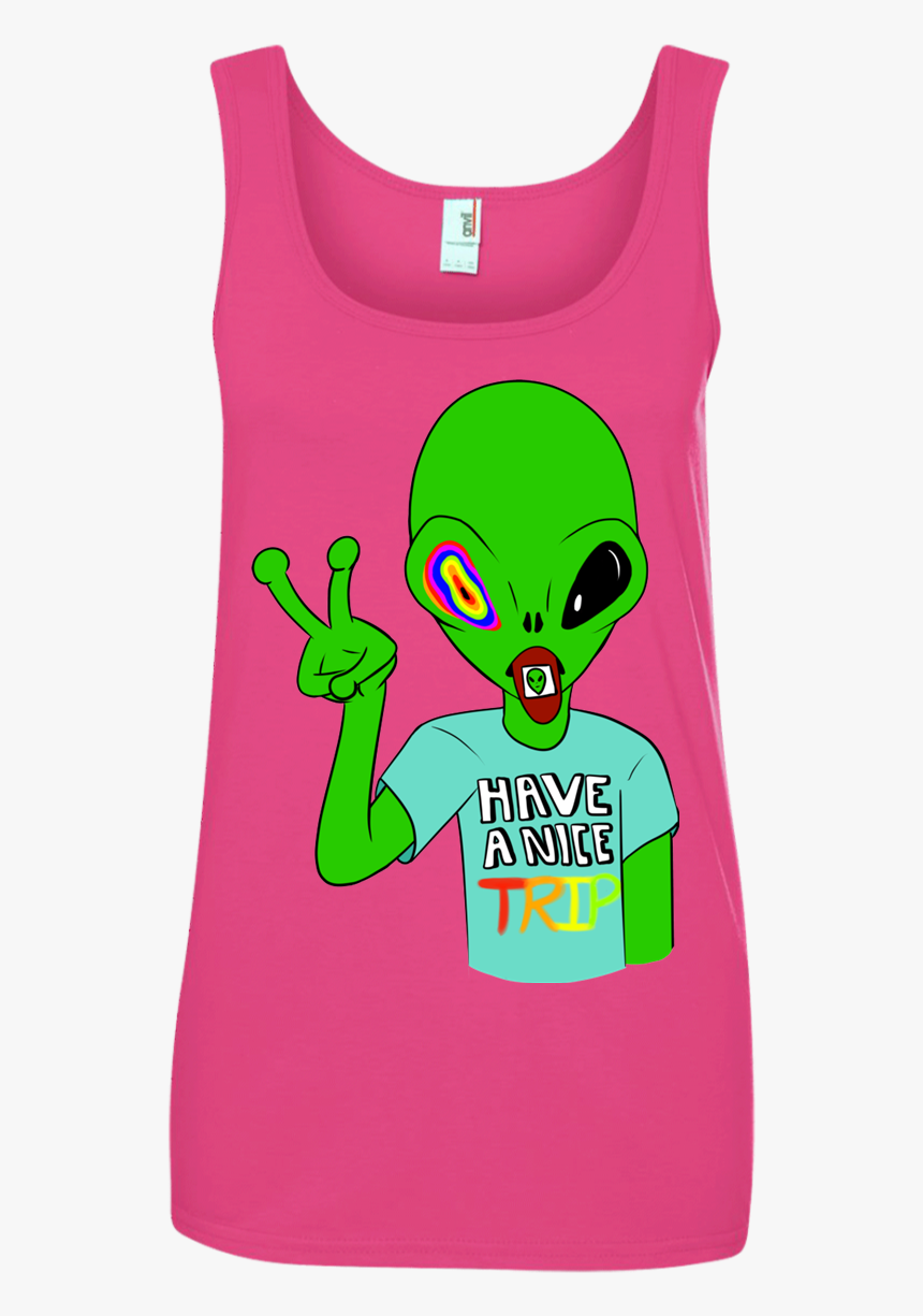 Acid Alien Ladies Tank Top - Active Tank, HD Png Download - kindpng