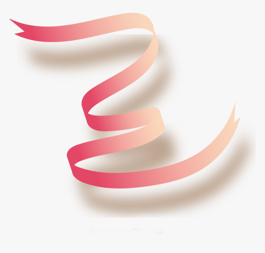 #ftestickers #ribbon #banner #3deffect #pink - Illustration, HD Png Download, Free Download