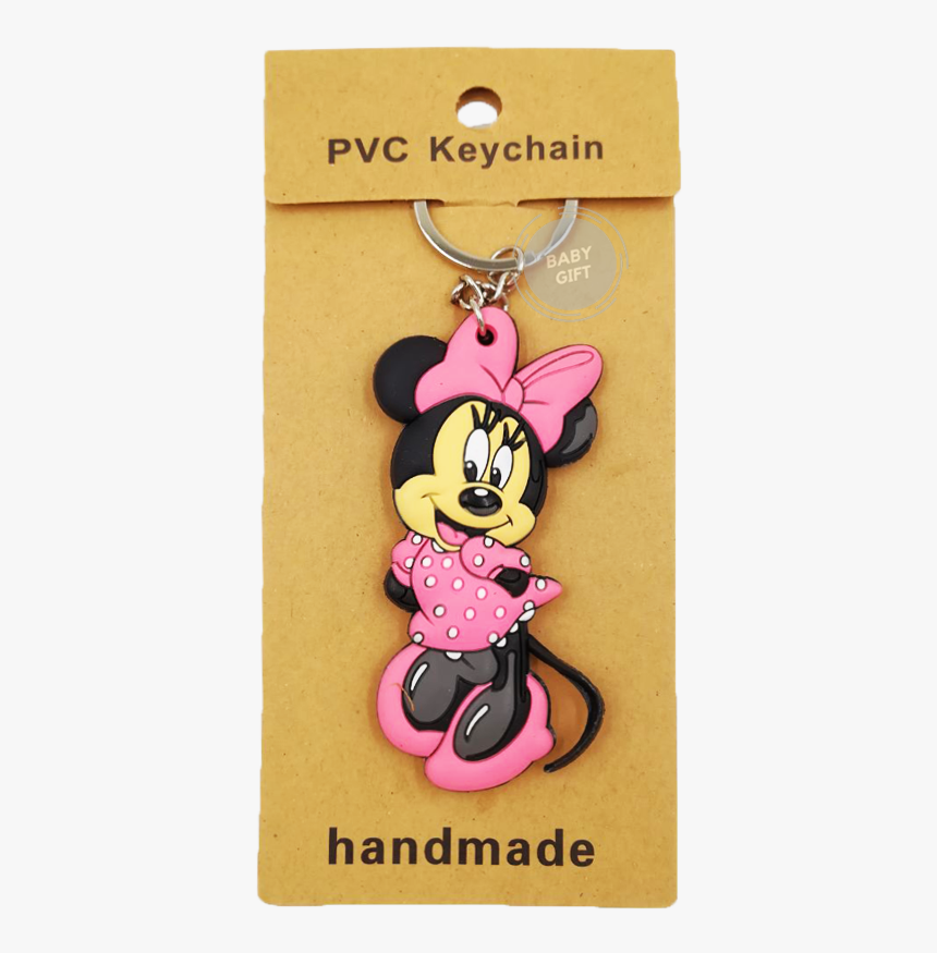 Cute Cartoon Pvc Rubber Key Chain Dual Face Mickey - Cartoon, HD Png Download, Free Download