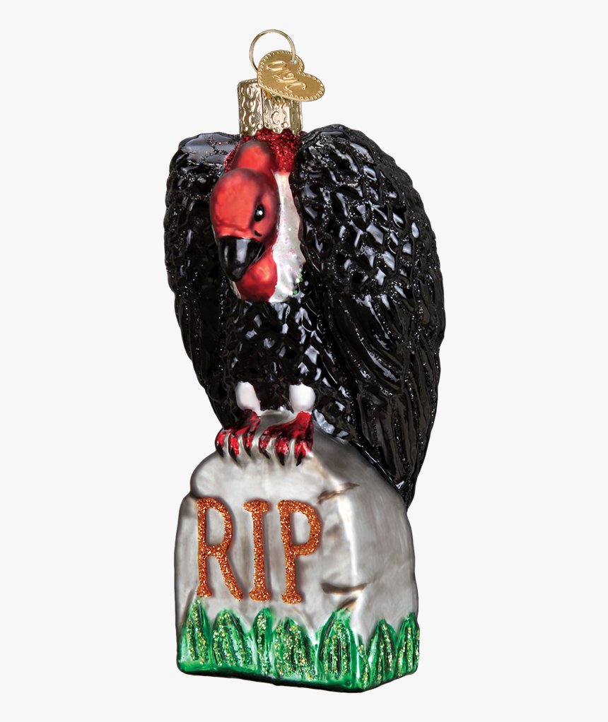 Halloween Vulture On Tombstone Ornament - Vulture Christmas Ornament, HD Png Download, Free Download