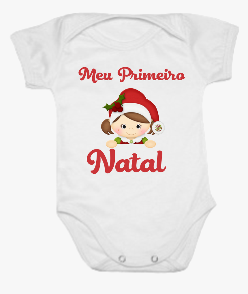 Body Personalizado Meu Primeiro Natal Menina Gorro - Body Meu Primeiro Natal Personalizado, HD Png Download, Free Download