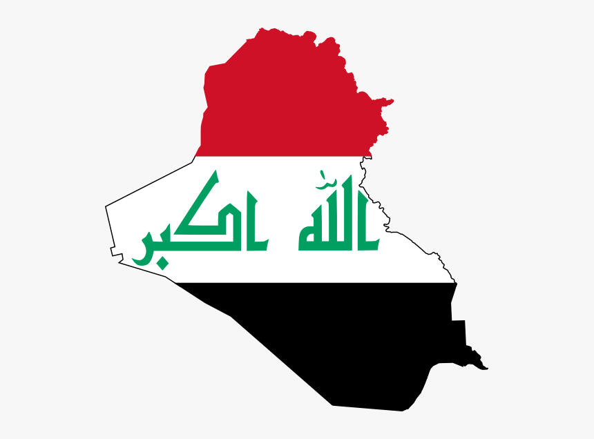 Iraqi - Clipart - Iraq Flag Map Clipart, HD Png Download, Free Download