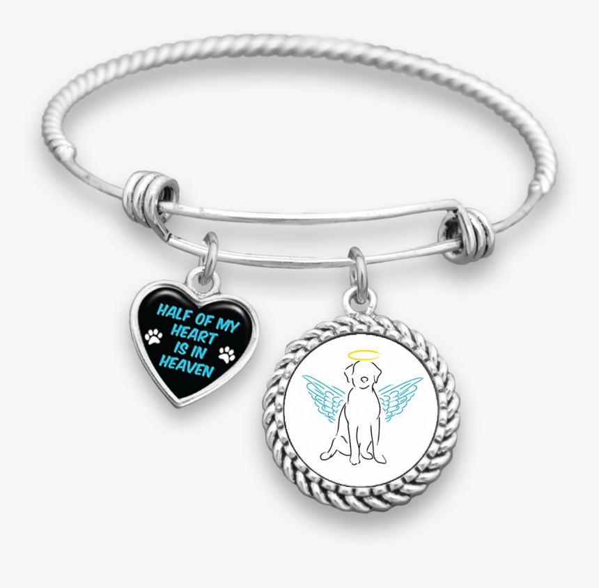 Half Of My Heart Is In Heaven Bracelet - Our Mom Was So Brave God Made Her An Angel, HD Png Download, Free Download