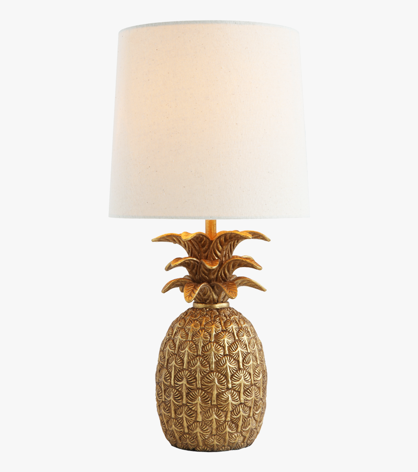 Resin Pineapple Shaped Table Lamp With Linen Shade, - Pineapple, HD Png Download, Free Download