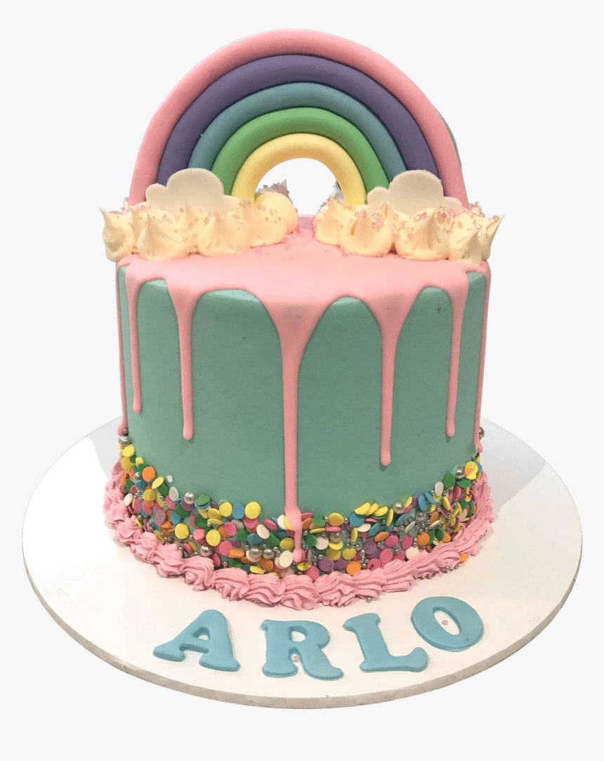 Pastel Rainbow Cake, HD Png Download, Free Download