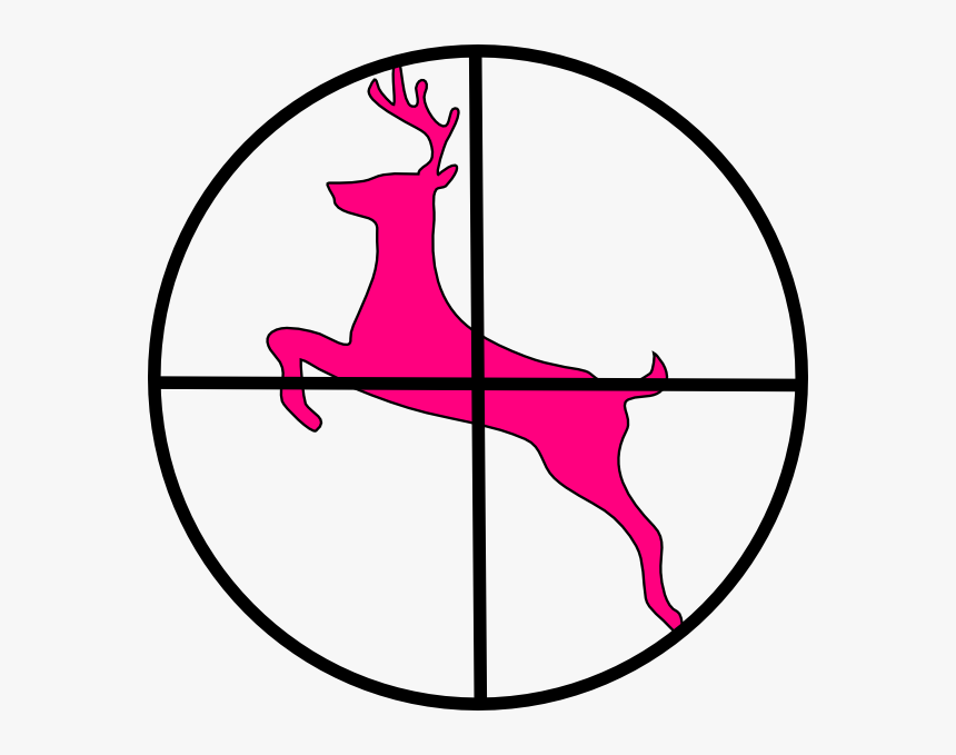 Cross Hairs Clipart Image Freeuse Stock Deer In Scope - Zeiss Conquest V4 3 12x56 Illuminated Reticle 60, HD Png Download, Free Download