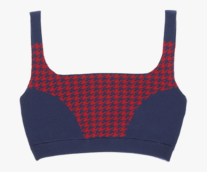 Nagnata Houndstooth Color Block Bralette - Polka Dot, HD Png Download, Free Download