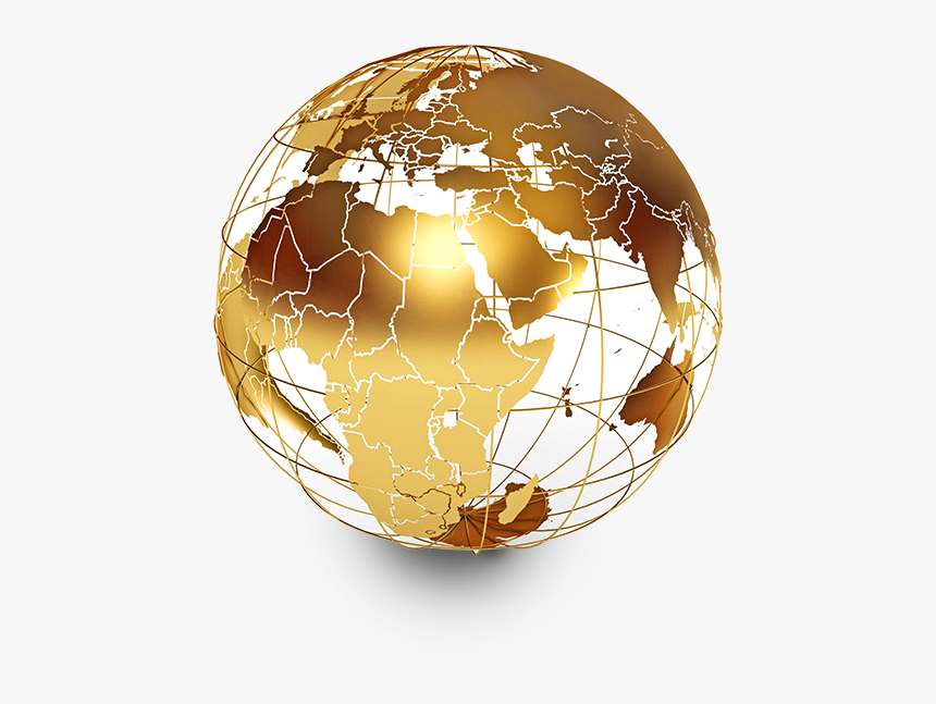 Gold Globe Png - New World Wealth Report 2018, Transparent Png, Free Download