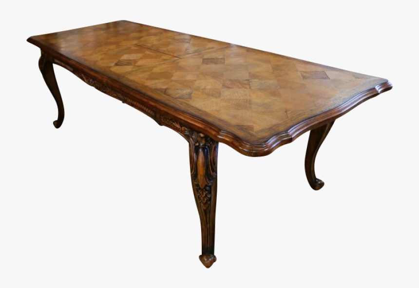 Louis Xv Parquetry Extension Dining Table In Golden - Coffee Table, HD Png Download, Free Download