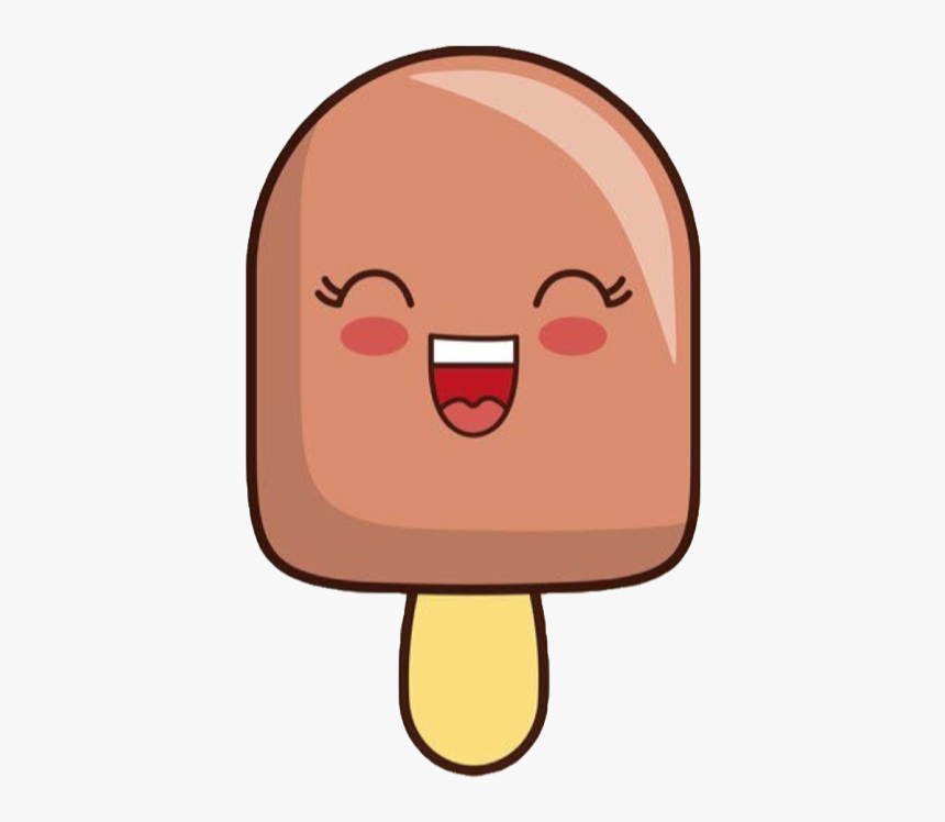 Icecream Helado Kawaii Kawai - Ice Cream Smile Icon, HD Png Download - kind...