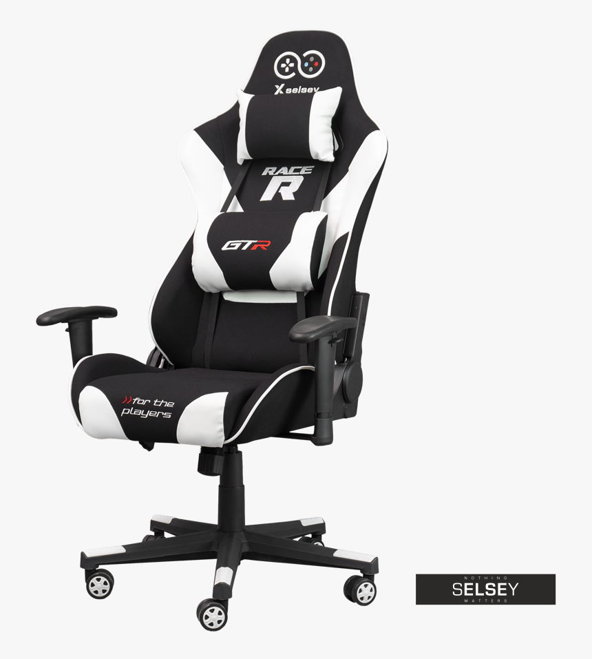 Gadrar Gaming Chair Black And White - Gtracing Gaming Chair, HD Png Download, Free Download