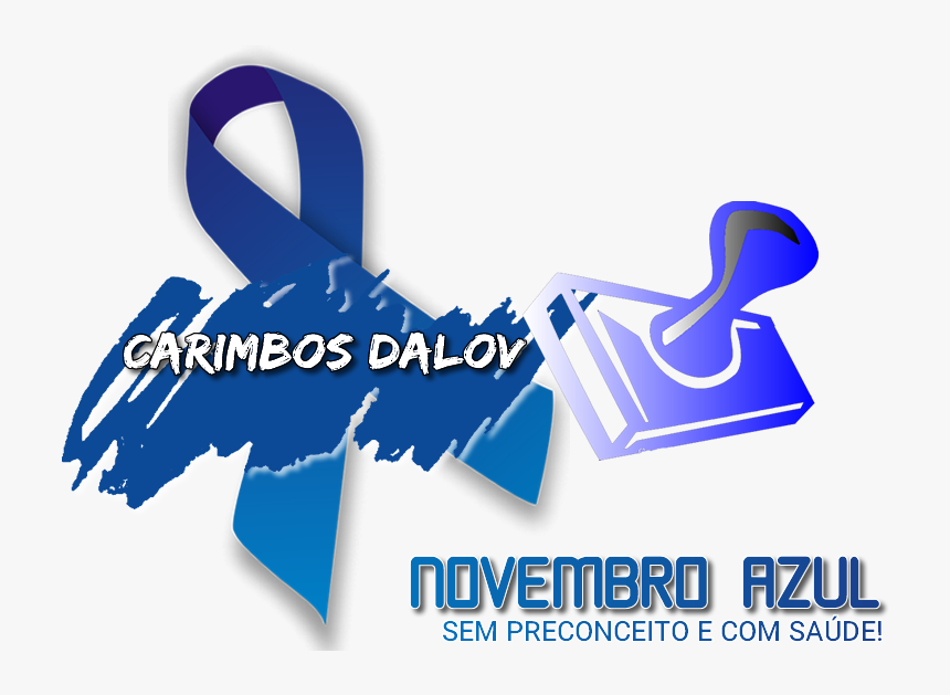 Novembro Azul Carimbos Dalov - Graphic Design, HD Png Download, Free Download