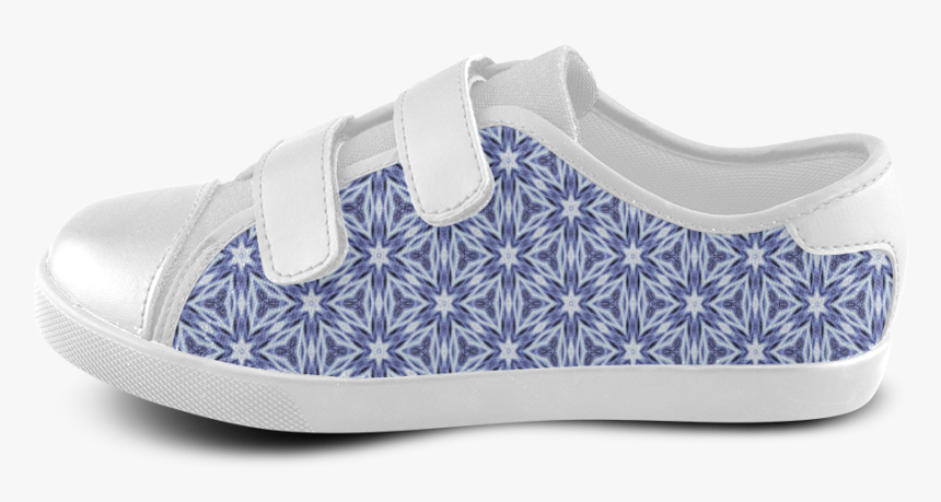 Blue Starburst Velcro Canvas Kid"s Shoes - Slip-on Shoe, HD Png Download, Free Download