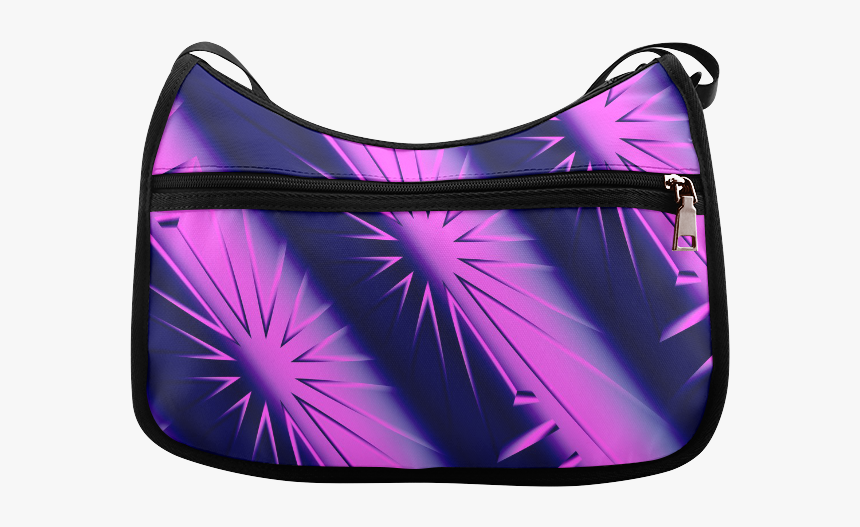 Purple And Blue Starburst Abstract Crossbody Bags - Handbag, HD Png Download, Free Download