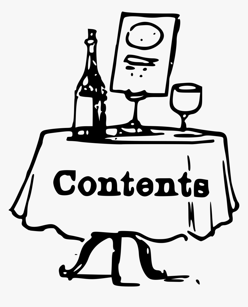 Clipart - Table Of Contents Cartoon, HD Png Download, Free Download