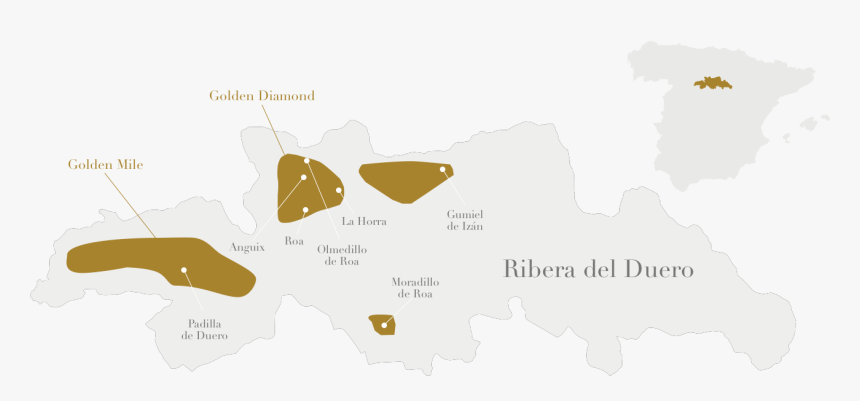 Ribera Del Duero Golden Mile Map, HD Png Download, Free Download