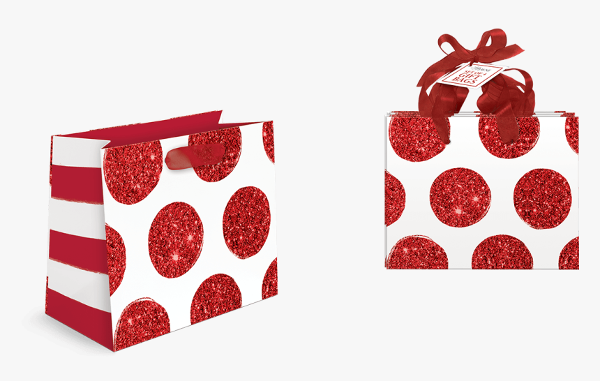 Red Bold Dot Small Gift Bags - Illustration, HD Png Download, Free Download