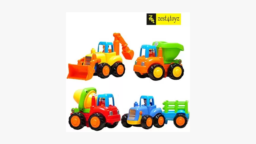 Unbreakable Automobile Car Toy Set For Children Kids - Construction Vehicles Toy Set, HD Png Download, Free Download