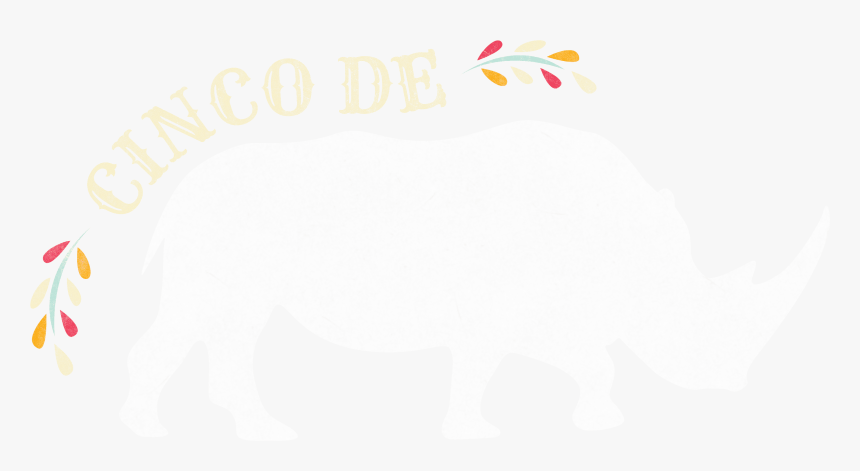 Cinco De Rhino - Safari Baby Shower Background Boy, HD Png Download, Free Download