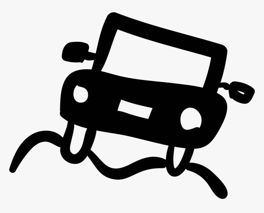 Jeep On Mountain Hand Drawn Transport - Jeep Handmade Icon Drawn, HD Png Download, Free Download
