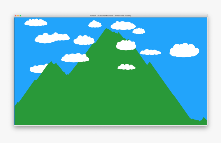 Python Turtle Landscape Drawing, HD Png Download, Free Download