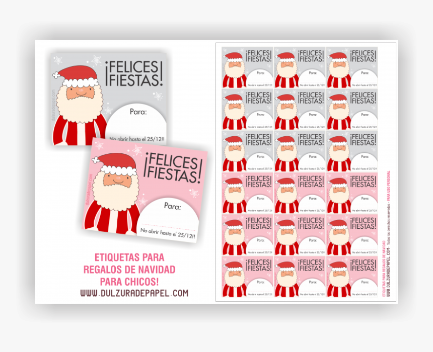 Gift , Png Download - Etiquetas Para Identificar Los Regalos, Transparent Png, Free Download