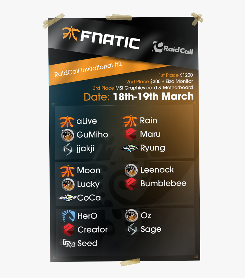 [image Loading] - Fnatic, HD Png Download, Free Download
