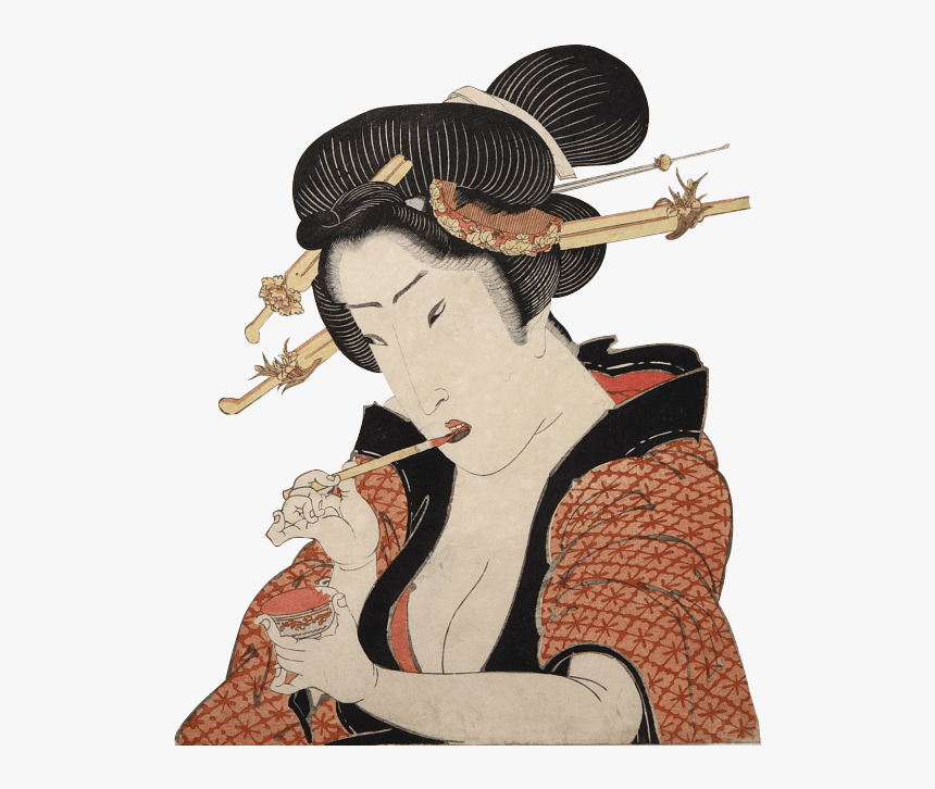 Beni A Color Charming People Throughout The Ages - Japanese Edo Women Makeup, HD Png Download, Free Download