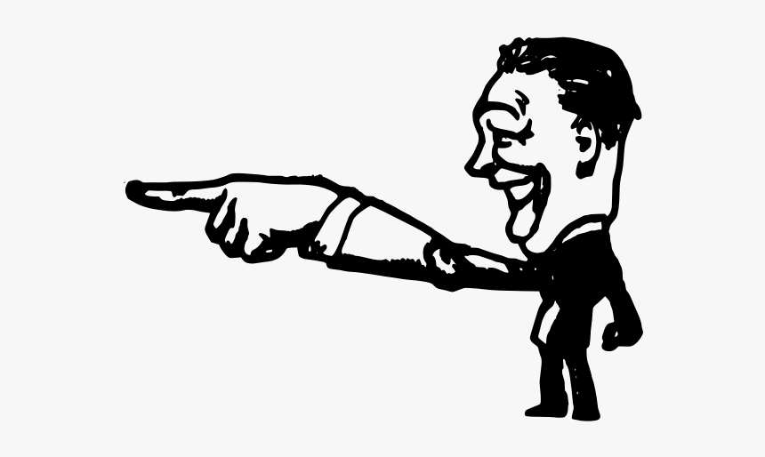 Man Pointing Finger - Illustration, HD Png Download, Free Download