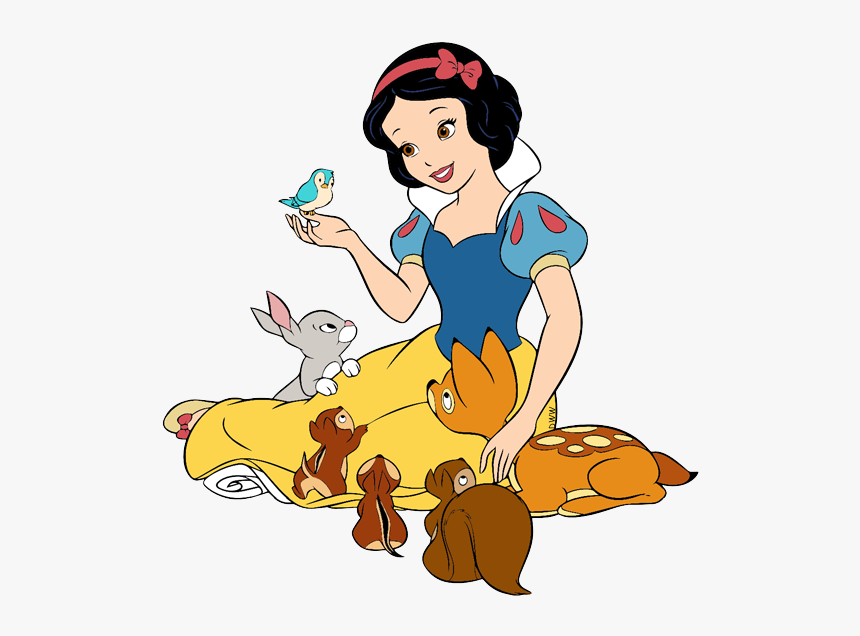 Snow White Animals Png - Snow White With Animals Clipart, Transparent Png, Free Download