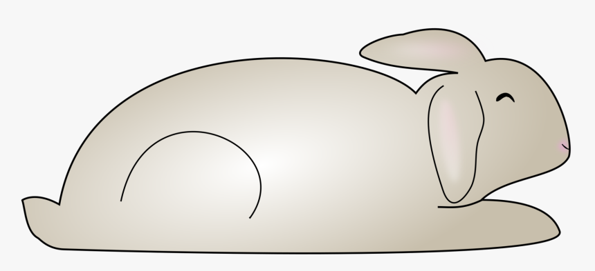 Rabits And Hares,carnivoran,rabbit - Rabbit Sleeping Clipart, HD Png Download, Free Download