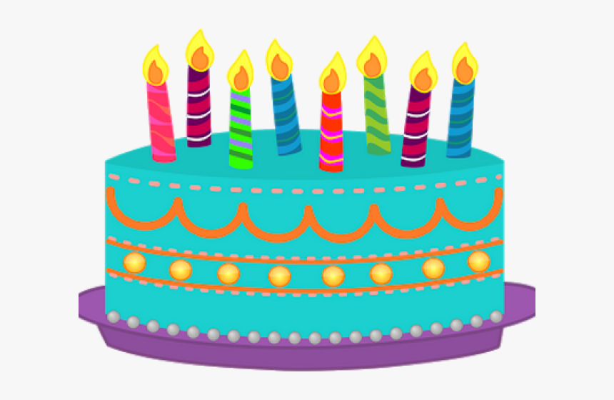 Birthday Cake Clipart 4th - Birthday Cake With Candles Clip Art, HD Png Download, Free Download