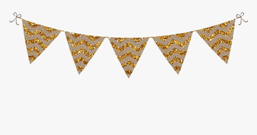 #bunting #banner #pennant #flag #garland #gold #burlap - Clip Art, HD Png Download, Free Download