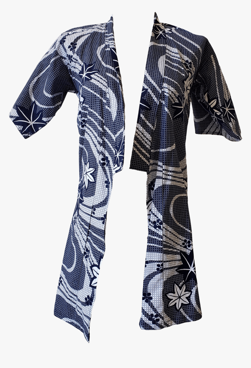 Children"s Navy And White Printed Kimono - Pattern, HD Png Download, Free Download